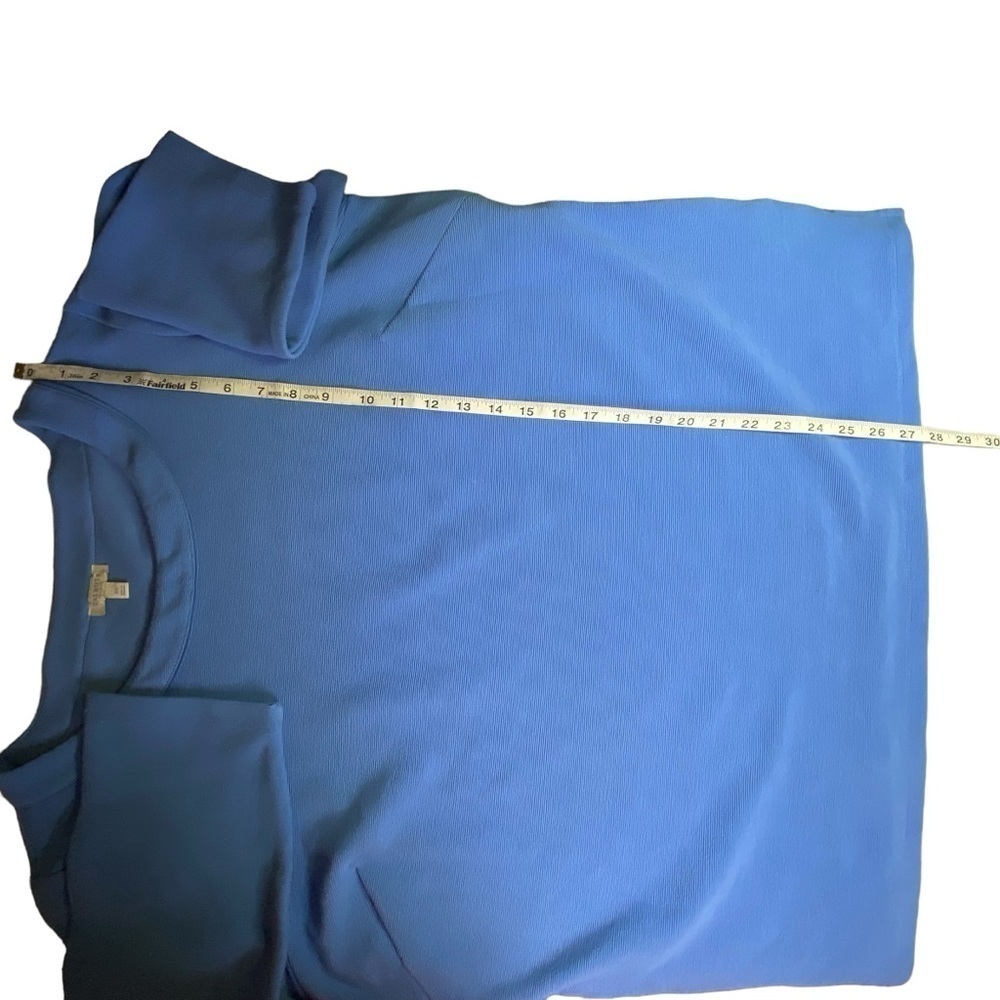 Classic Women’s Blue Scoop Neck Top - Picture 7 of 11